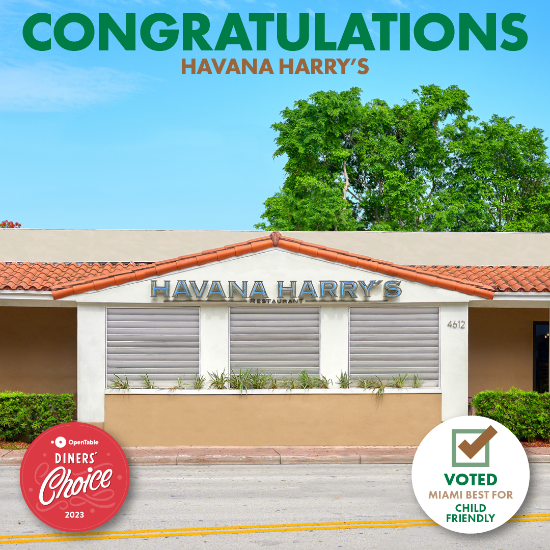 Featured image for post: HAVANA HARRY’S RECEIVES DINERS’ CHOICE AWARD