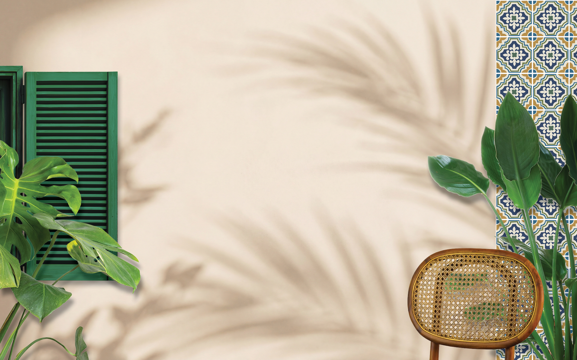 Havana Harry’s Facebook cover featuring tropical greenery, green shutters, decorative Cuban-style tiles, and a cane chair against a warm beige background. Center text reads “COMING BACK FALL 2026” with the tagline “New look. Same Cuban soul.” and the Havana Harry’s logo above.